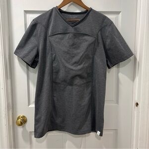 Lalabu Soothe Dad Shirt Size 2XL Dk Gray Short Sleeve V-Neck NWOT